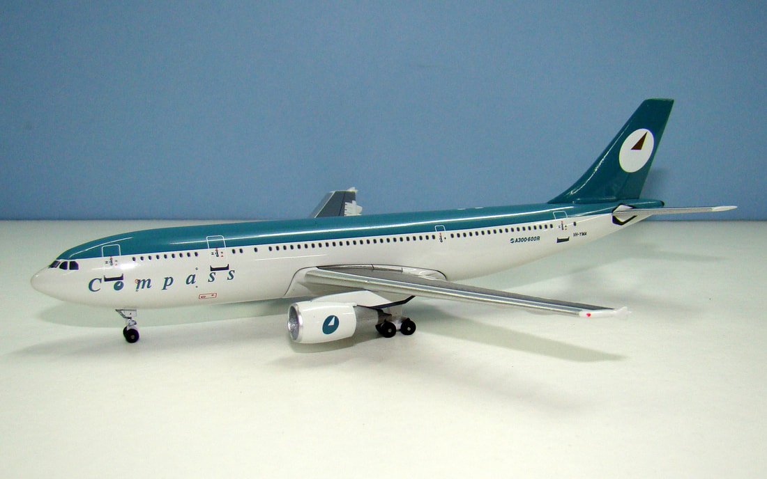 Compass Airlines Airbus A300B4-605R VH-YMA Aeroclassics 1:400 Scale Model Airliner