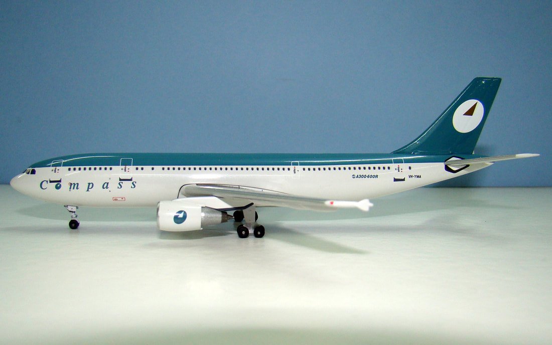 Compass Airlines Airbus A300B4-605R VH-YMA Aeroclassics 1:400 Scale Model Airliner