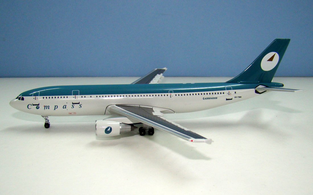 Compass Airlines Airbus A300B4-605R VH-YMA Aeroclassics 1:400 Scale Model Airliner