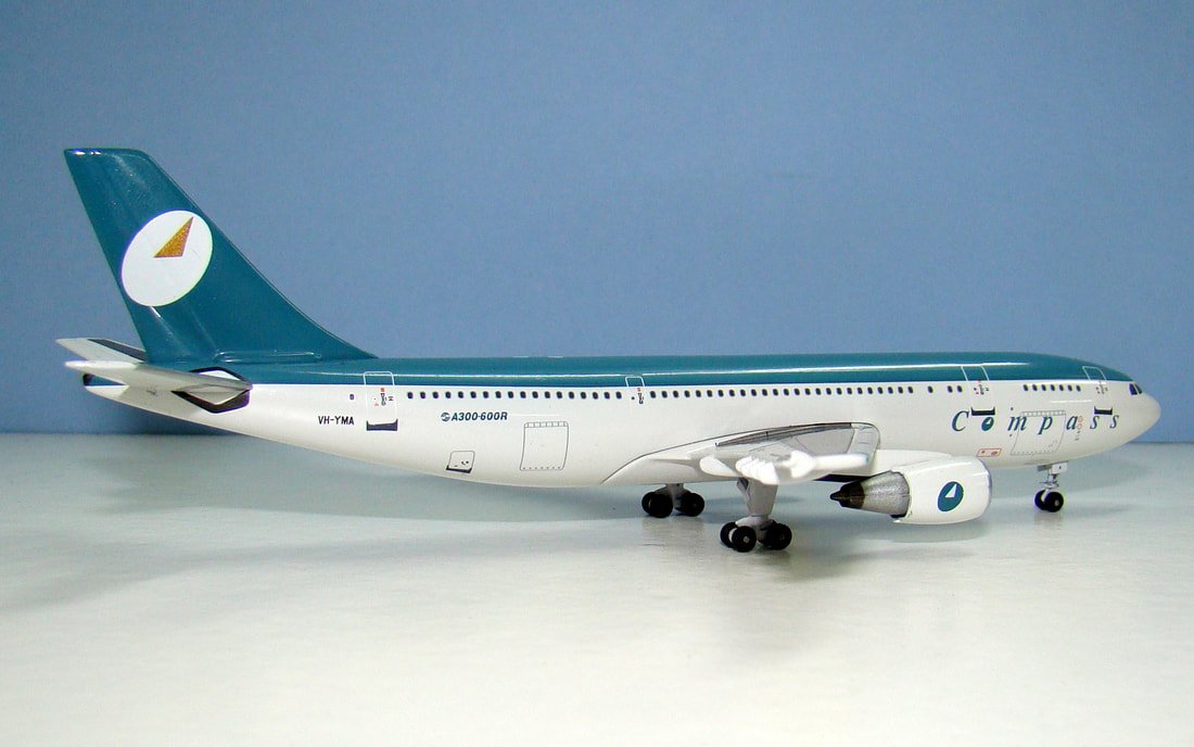 Compass Airlines Airbus A300B4-605R VH-YMA Aeroclassics 1:400 Scale Model Airliner
