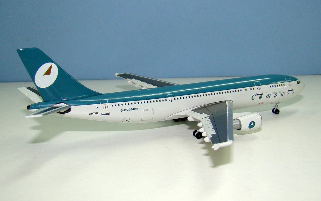 Compass Airlines Airbus A300B4-605R VH-YMA Aeroclassics 1:400 Scale Model Airliner