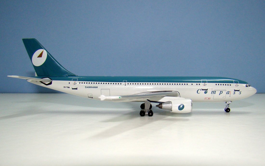 Compass Airlines Airbus A300B4-605R VH-YMA Aeroclassics 1:400 Scale Model Airliner