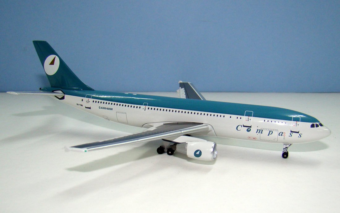 Compass Airlines Airbus A300B4-605R VH-YMA Aeroclassics 1:400 Scale Model Airliner