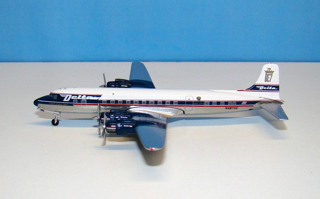 Delta Air Lines Douglas DC-7 Aeroclassics 1:400 Scale Airliner
