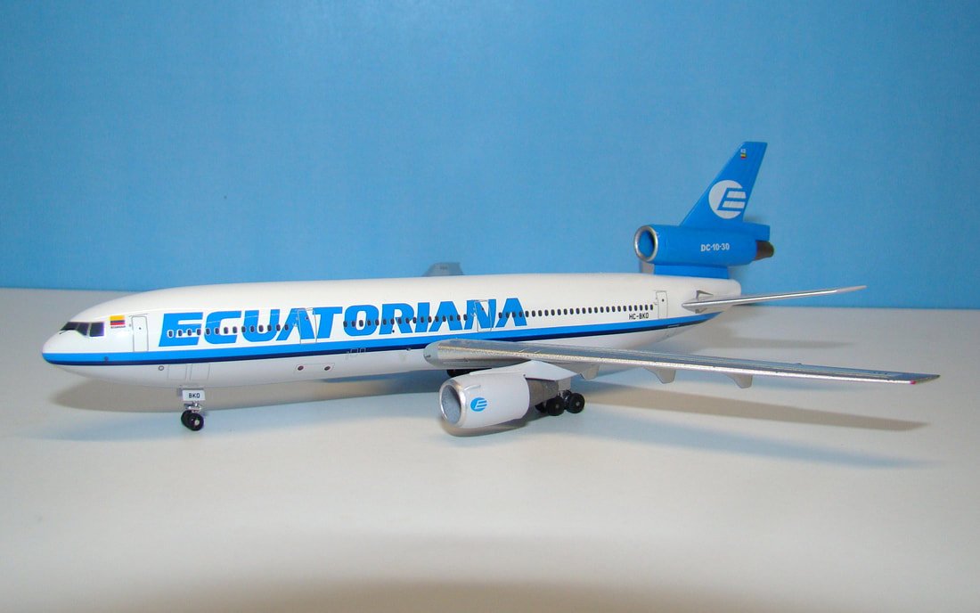 Ecuatoriana McDonnell Douglas DC-10-30 HC-BKO Aeroclassics 1:400 Scale Model Airliner