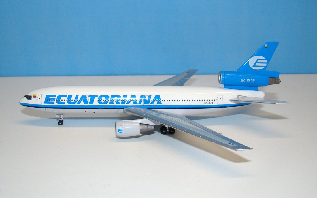 Ecuatoriana McDonnell Douglas DC-10-30 HC-BKO Aeroclassics 1:400 Scale Model Airliner