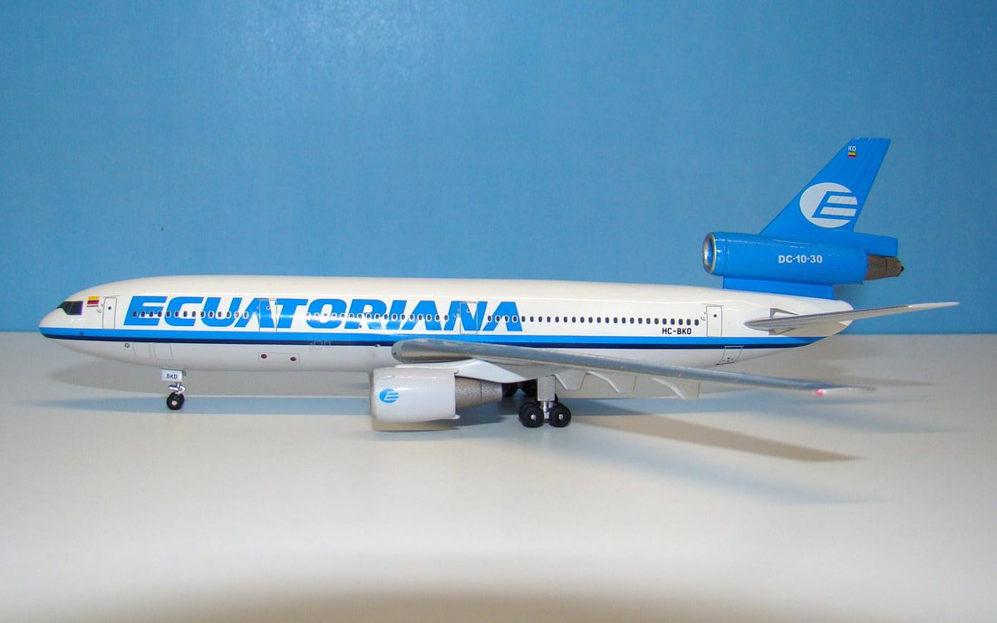Ecuatoriana McDonnell Douglas DC-10-30 HC-BKO Aeroclassics 1:400 Scale Model Airliner