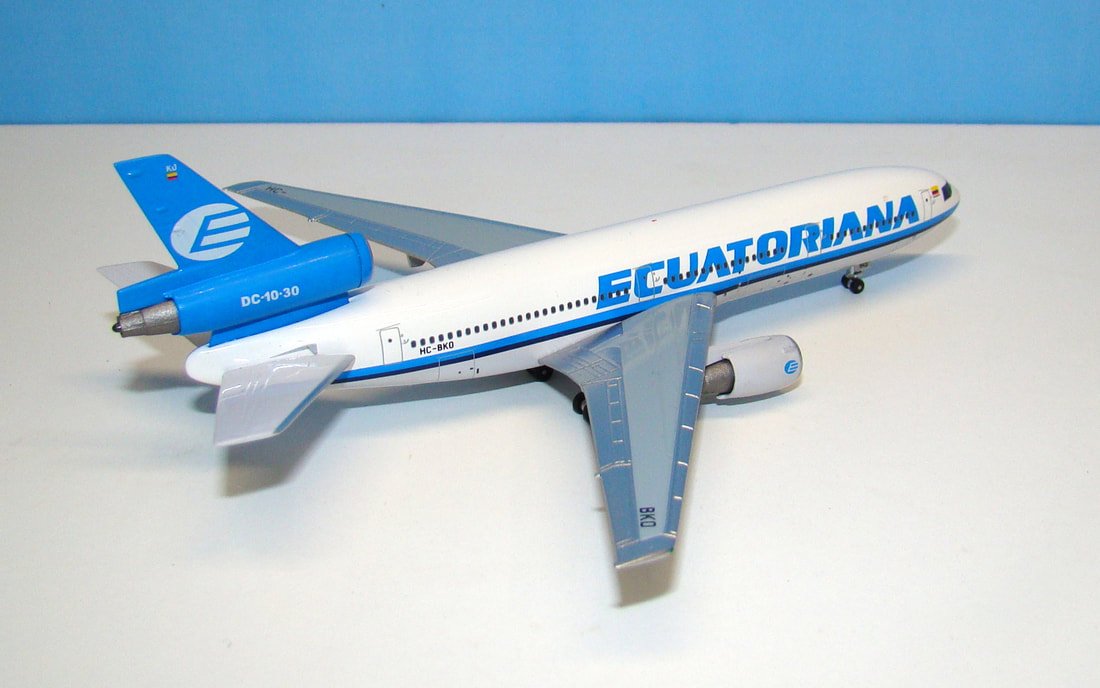 Ecuatoriana McDonnell Douglas DC-10-30 HC-BKO Aeroclassics 1:400 Scale Model Airliner