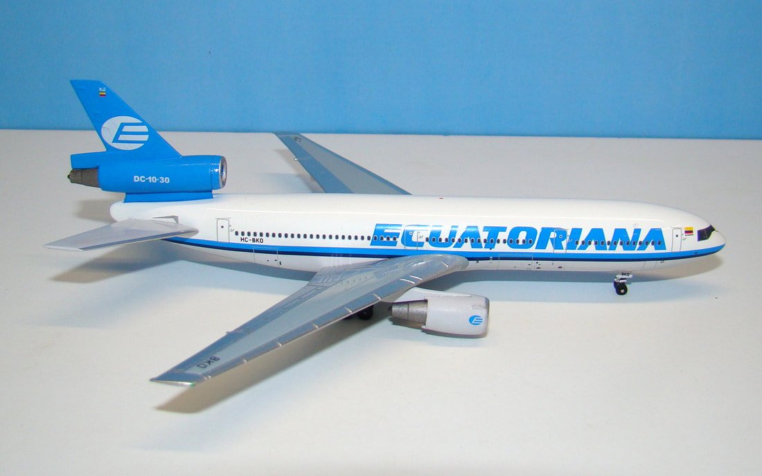 Ecuatoriana McDonnell Douglas DC-10-30 HC-BKO Aeroclassics 1:400 Scale Model Airliner