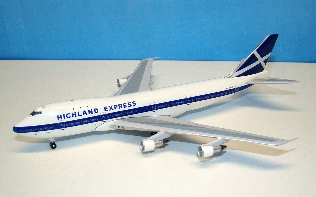 Highland Express Boeing 747-123 G-HIHO - Aeroclassics 1:400 Scale