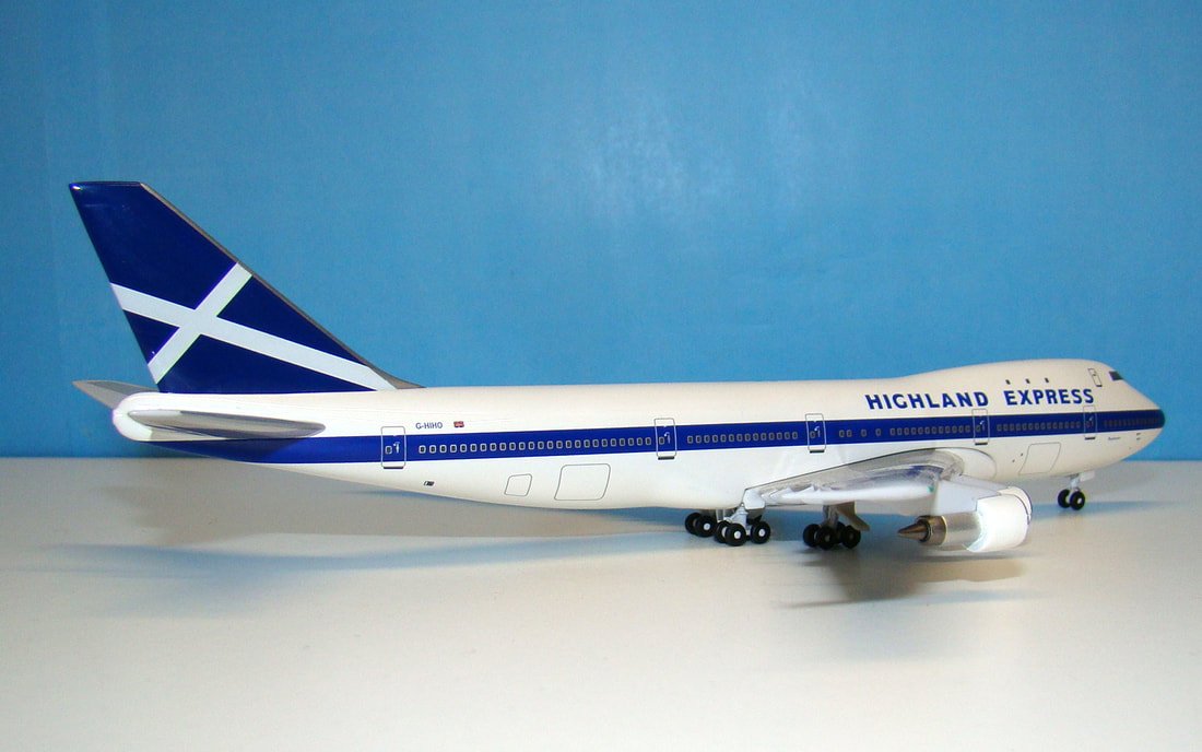 Highland Express Boeing 747-123 G-HIHO - Aeroclassics 1:400 Scale