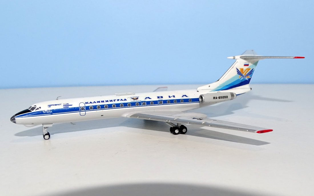 Kaliningrad Avia Tupolev Tu-134A RA-65090 DT Customs using Panda Models Base Mould