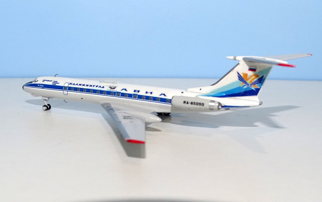 Kaliningrad Avia Tupolev Tu-134A RA-65090 DT Customs using Panda Models Base Mould