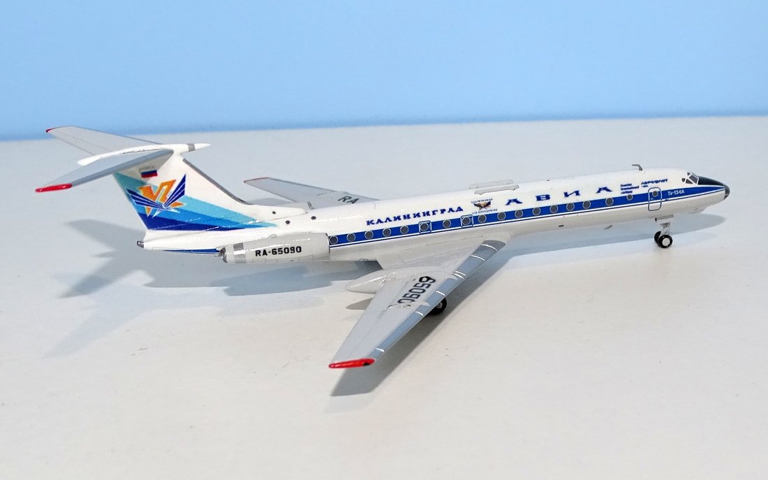 Kaliningrad Avia Tupolev Tu-134A RA-65090 DT Customs using Panda Models Base Mould