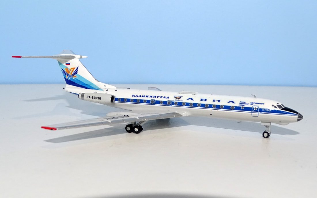 Kaliningrad Avia Tupolev Tu-134A RA-65090 DT Customs using Panda Models Base Mould