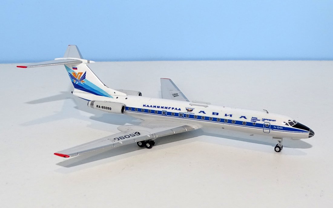 Kaliningrad Avia Tupolev Tu-134A RA-65090 DT Customs using Panda Models Base Mould