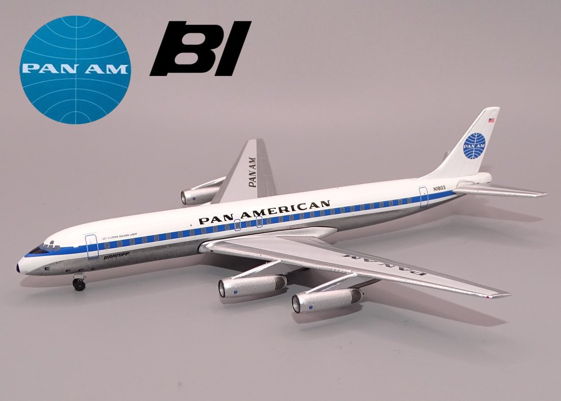 1/200 Aviation DC-8-62 パンナム航空N1803 限定モデル Golden Light: Pan Am's Interchange DC-8-62 - YESTERDAY'S AIRLINES