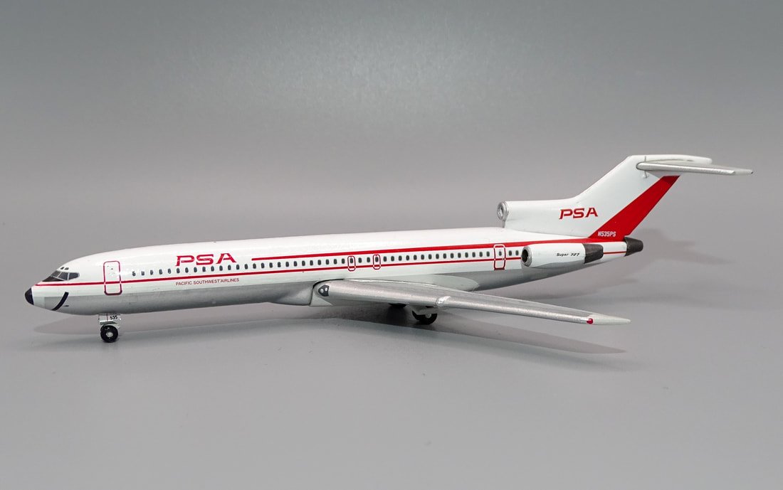 PSA Boeing 727-214 N535PS with Smile - Gemini Jets 1:400 Scale