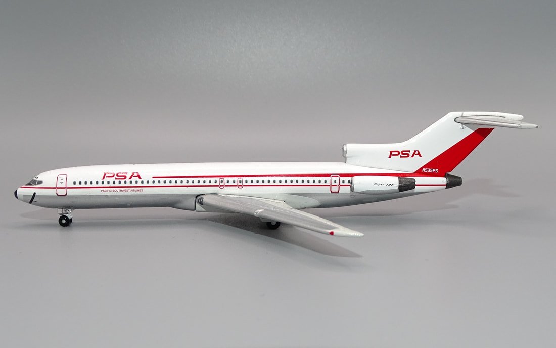 PSA Boeing 727-214 N535PS with Smile - Gemini Jets 1:400 Scale