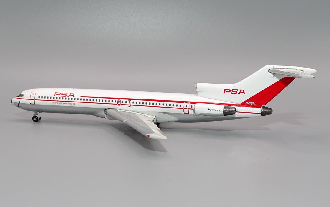 PSA Boeing 727-214 N535PS with Smile - Gemini Jets 1:400 Scale