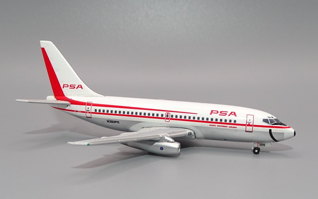 PSA Boeing 737-214 N382PS - SMA 1:400 Scale