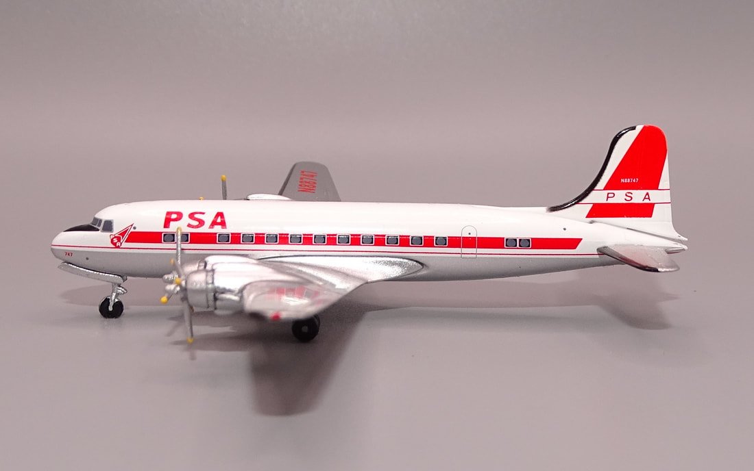 PSA DC-4 N88747 Aeroclassics 1:400 Scale Model