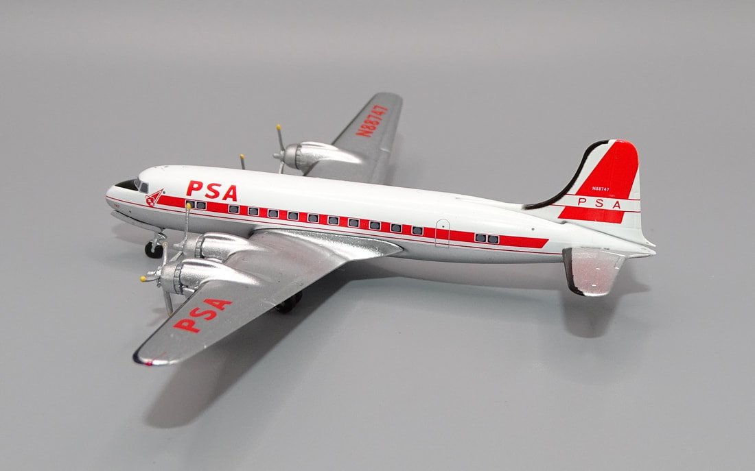 PSA DC-4 N88747 Aeroclassics 1:400 Scale Model