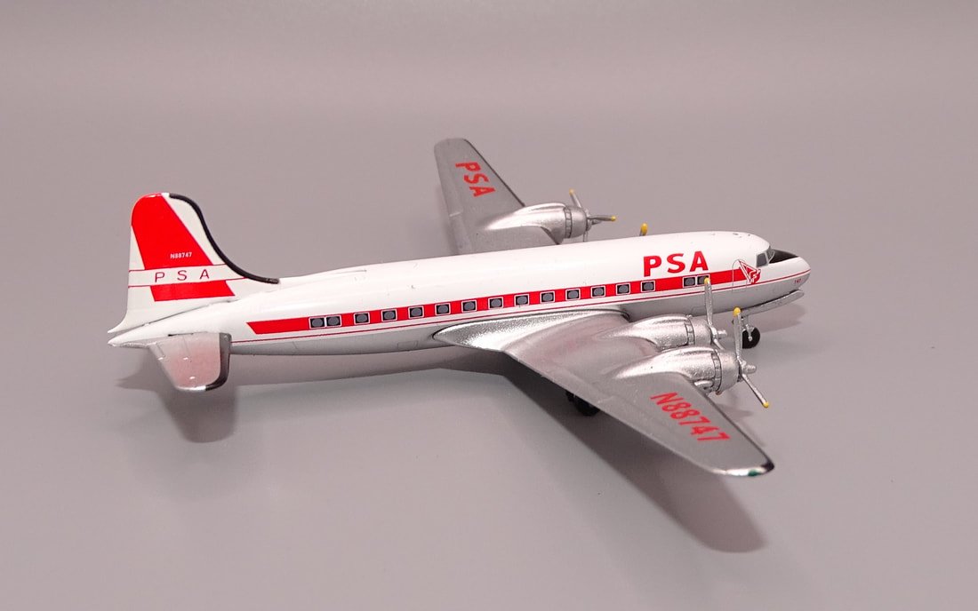 PSA DC-4 N88747 Aeroclassics 1:400 Scale Model