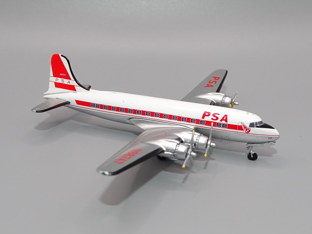 PSA DC-4 N88747 Aeroclassics 1:400 Scale Model