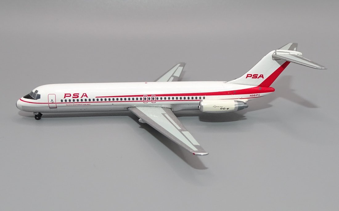 PSA Douglas DC-9 N981PS - Retro Jets 1:400 Scale