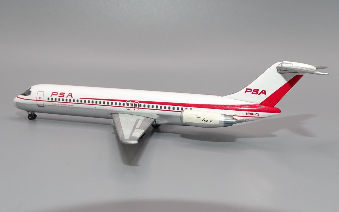 PSA Douglas DC-9 N981PS - Retro Jets 1:400 Scale