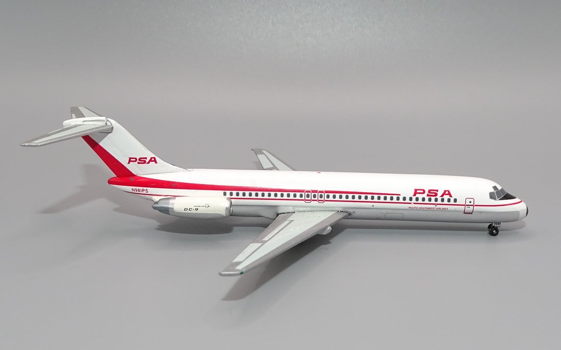 PSA Douglas DC-9 N981PS - Retro Jets 1:400 Scale