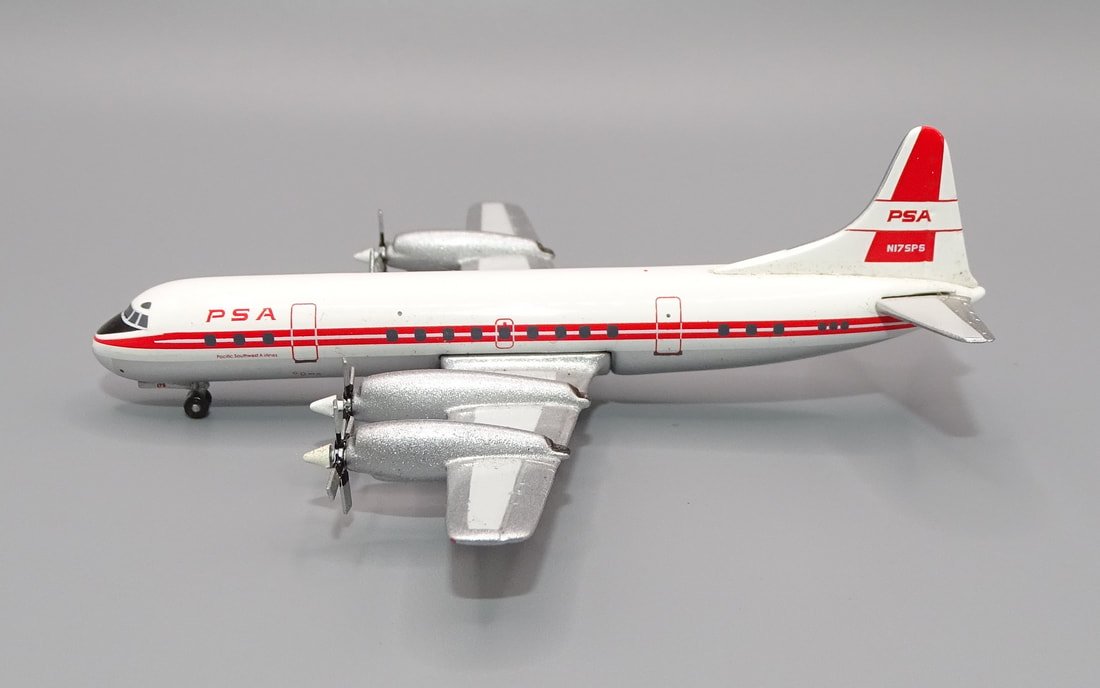 PSA Lockheed L-188 Electra N175PS Aeroclassics 1:400 Scale