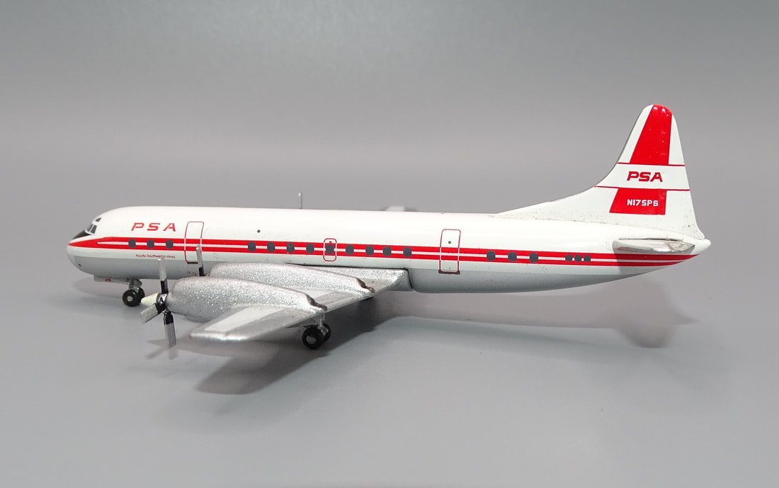 PSA Lockheed L-188 Electra N175PS Aeroclassics 1:400 Scale