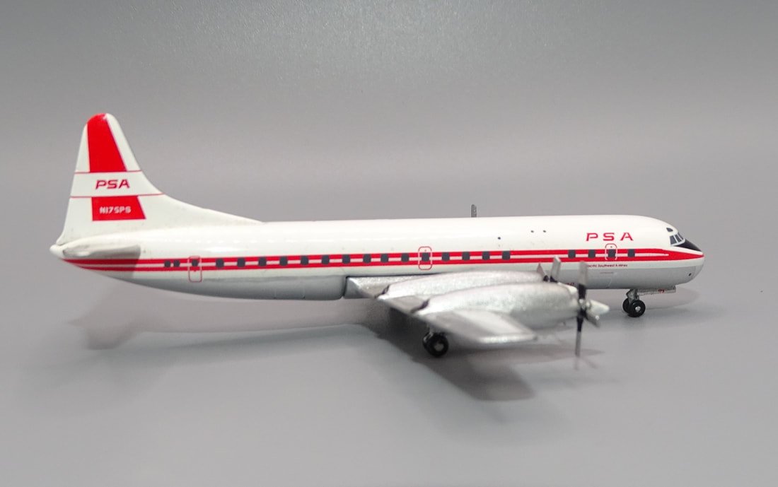 PSA Lockheed L-188 Electra N175PS Aeroclassics 1:400 Scale