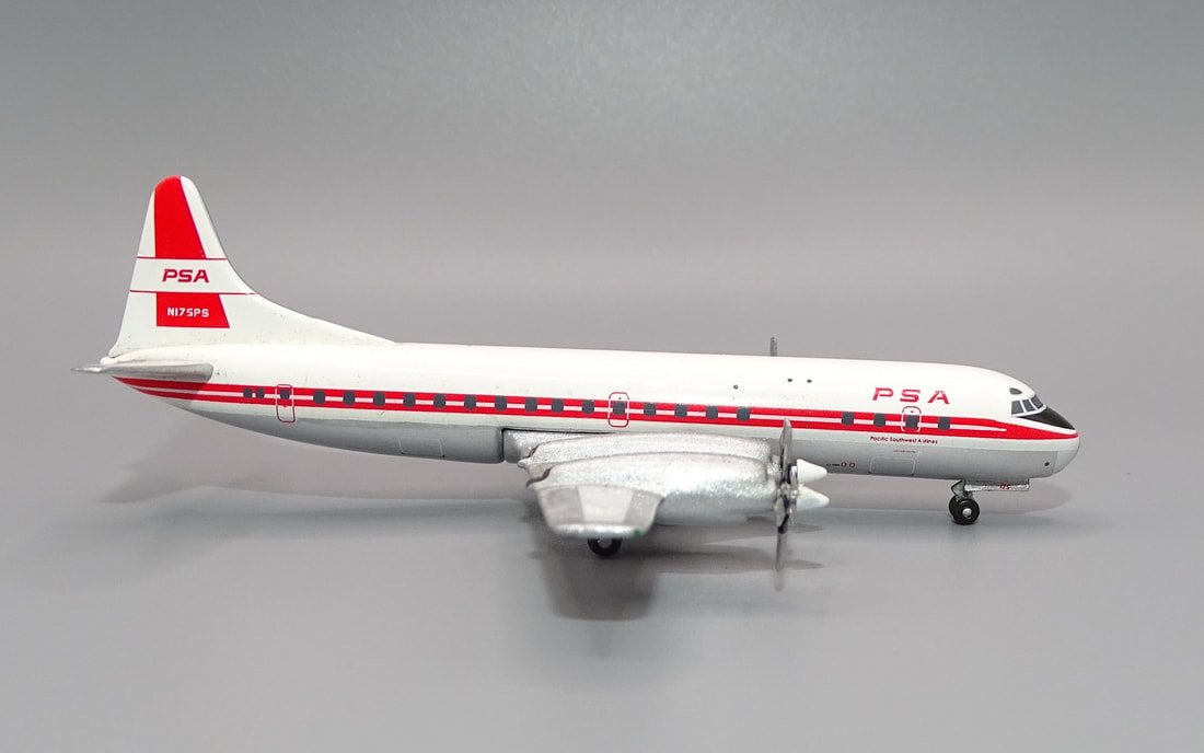 PSA Lockheed L-188 Electra N175PS Aeroclassics 1:400 Scale