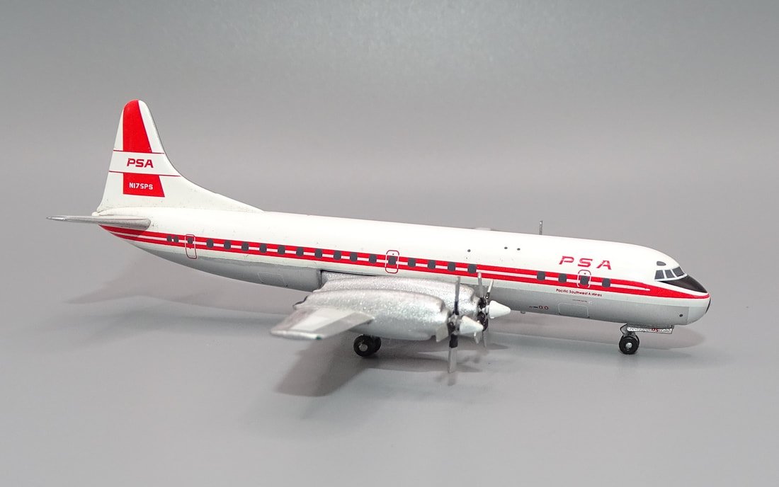 PSA Lockheed L-188 Electra N175PS Aeroclassics 1:400 Scale