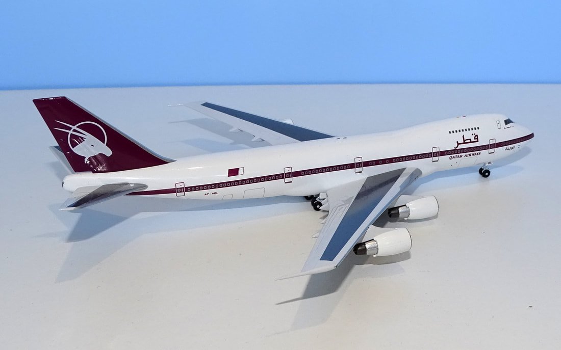 Qatar Airways Boeing 747SR-81 A7-ABL Aviation400 1:400 Scale Model