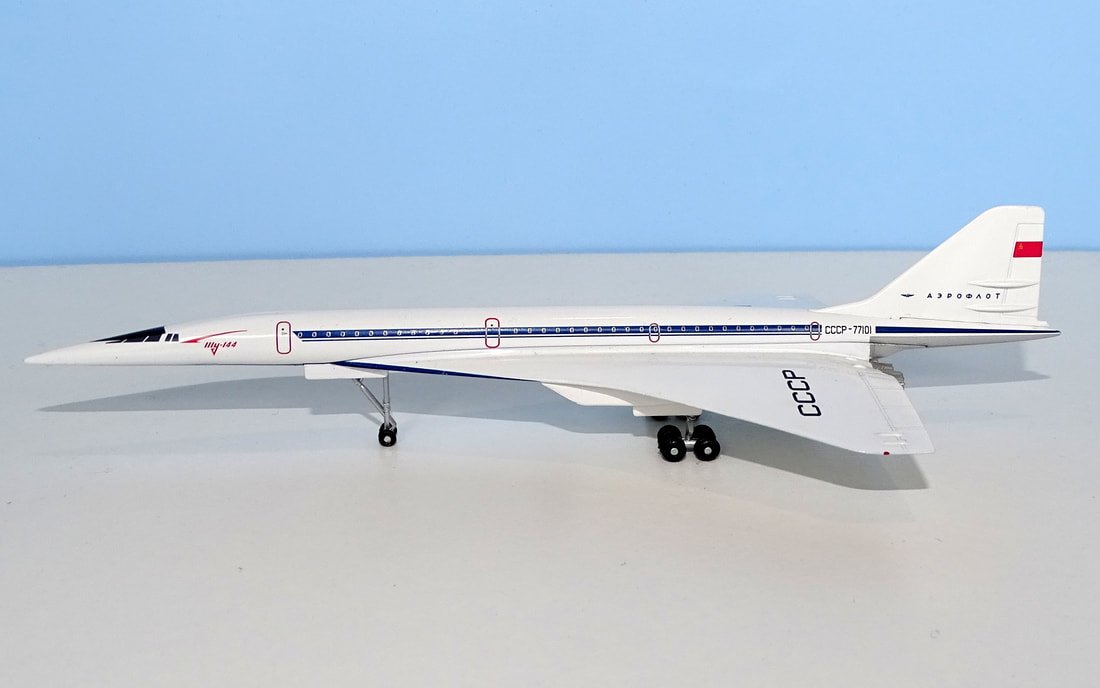 Tupolev Tu-144S Prototype CCCP-77101 - Herpa 1:400 Scale