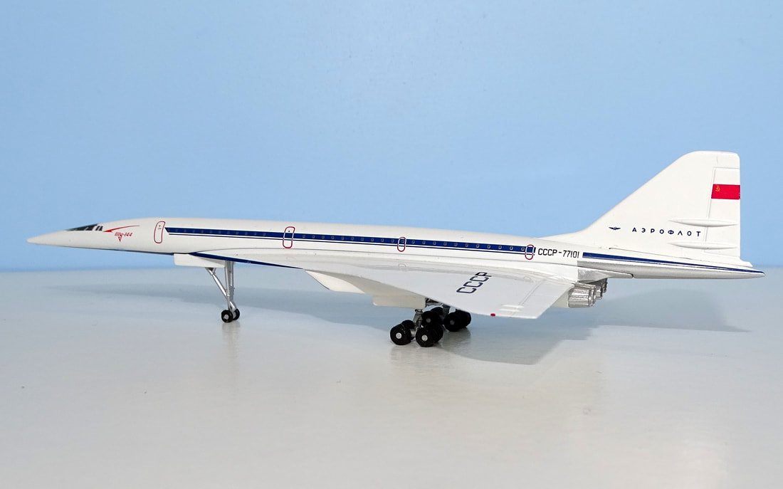 Tupolev Tu-144S Prototype CCCP-77101 - Herpa 1:400 Scale
