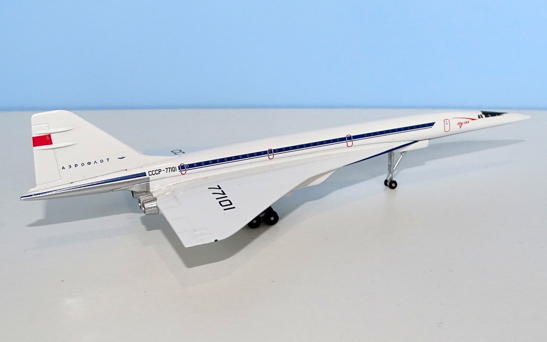Tupolev Tu-144S Prototype CCCP-77101 - Herpa 1:400 Scale