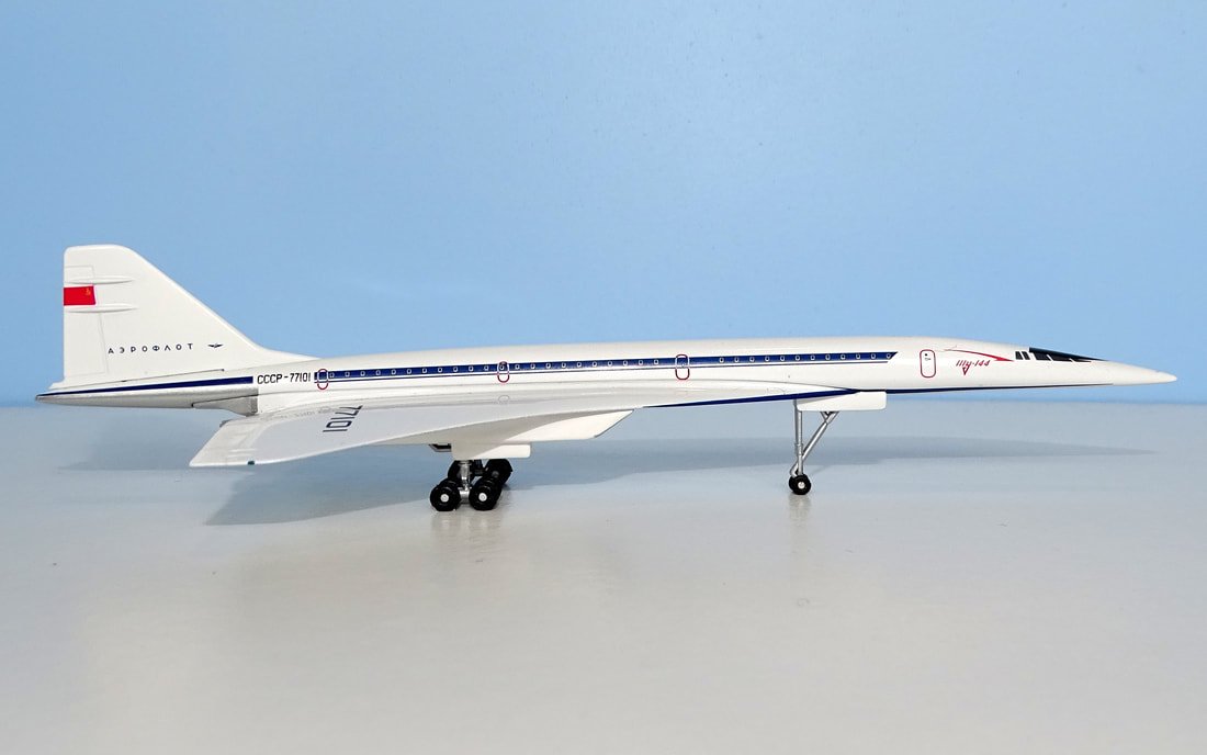 Tupolev Tu-144S Prototype CCCP-77101 - Herpa 1:400 Scale