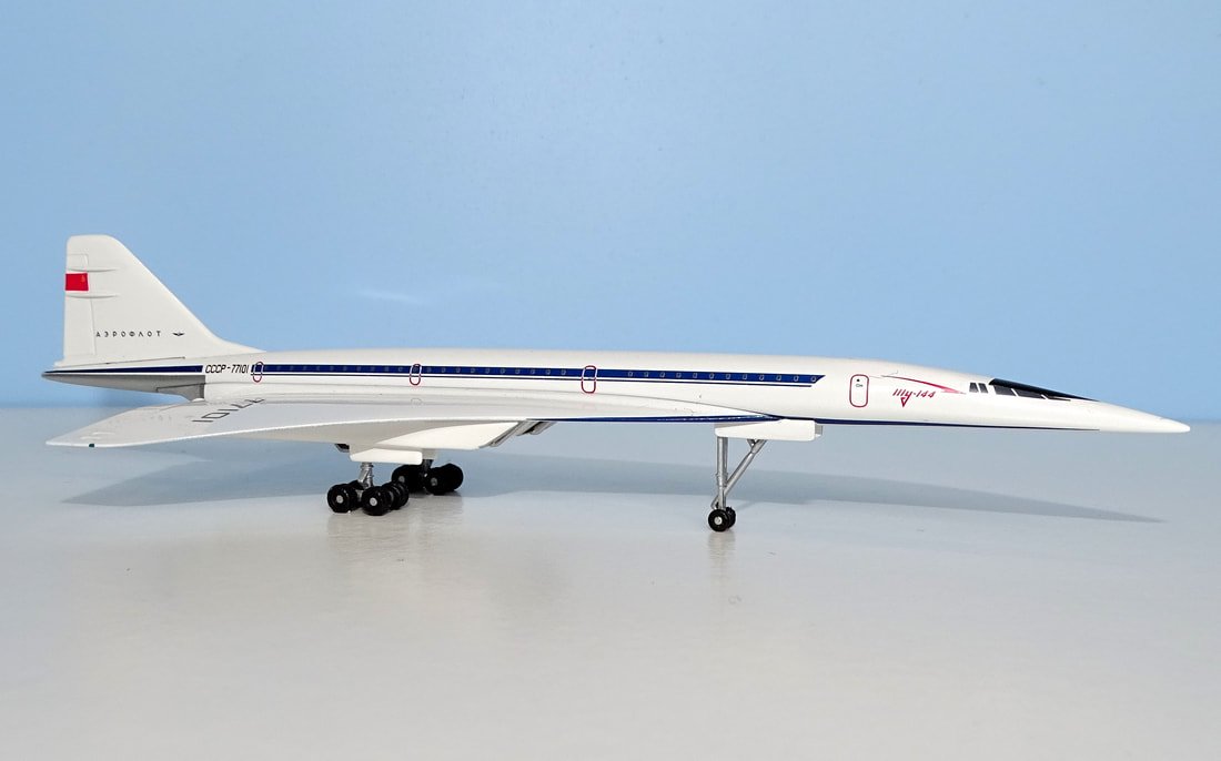 Tupolev Tu-144S Prototype CCCP-77101 - Herpa 1:400 Scale