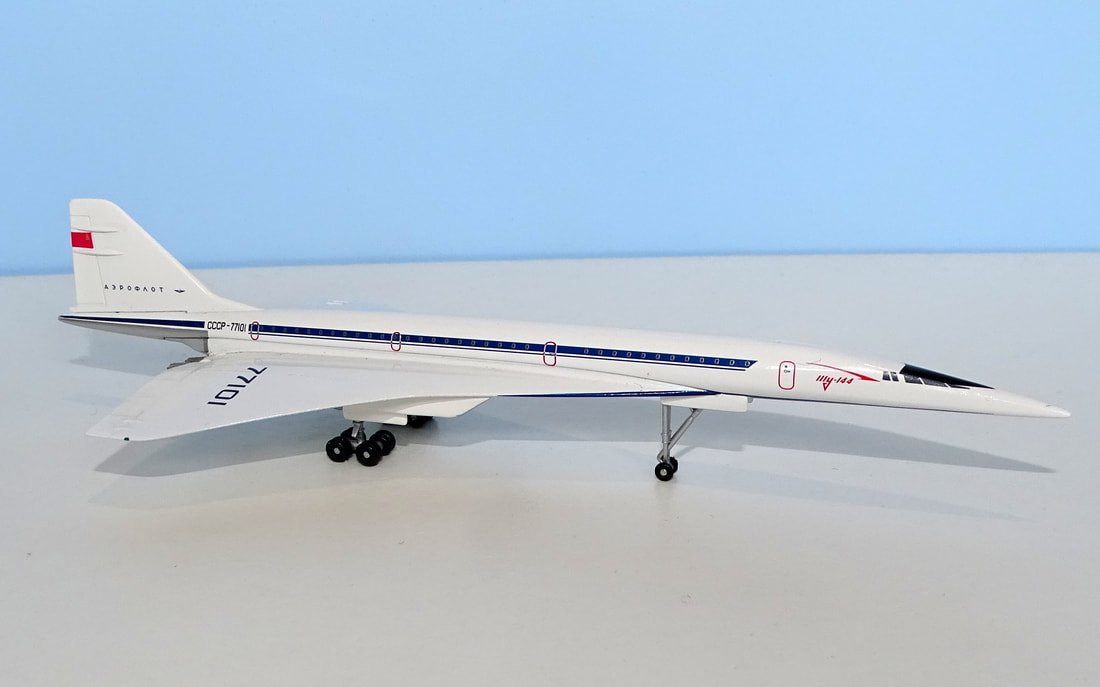 Tupolev Tu-144S Prototype CCCP-77101 - Herpa 1:400 Scale