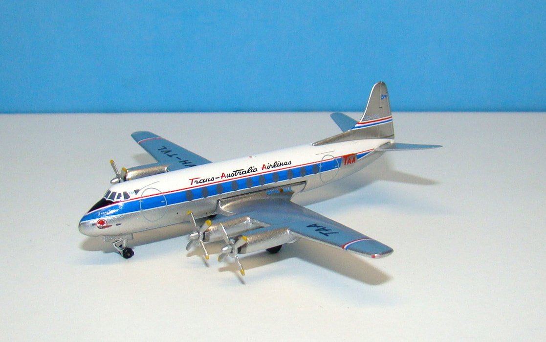TAA Viscount 756D VH-TVL Aeroclassics 1:400 Scale Model