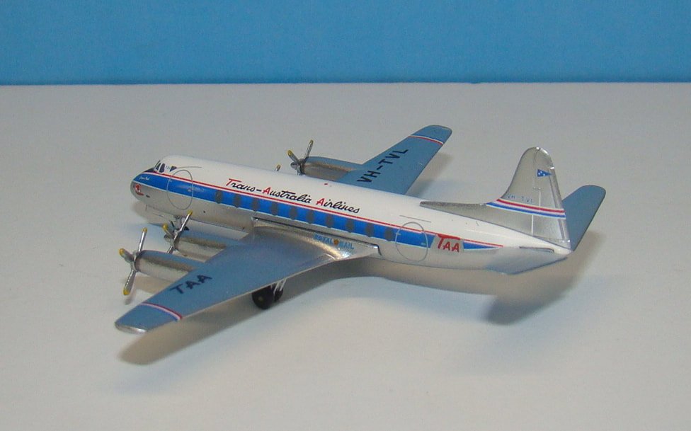 TAA Viscount 756D VH-TVL Aeroclassics 1:400 Scale Model