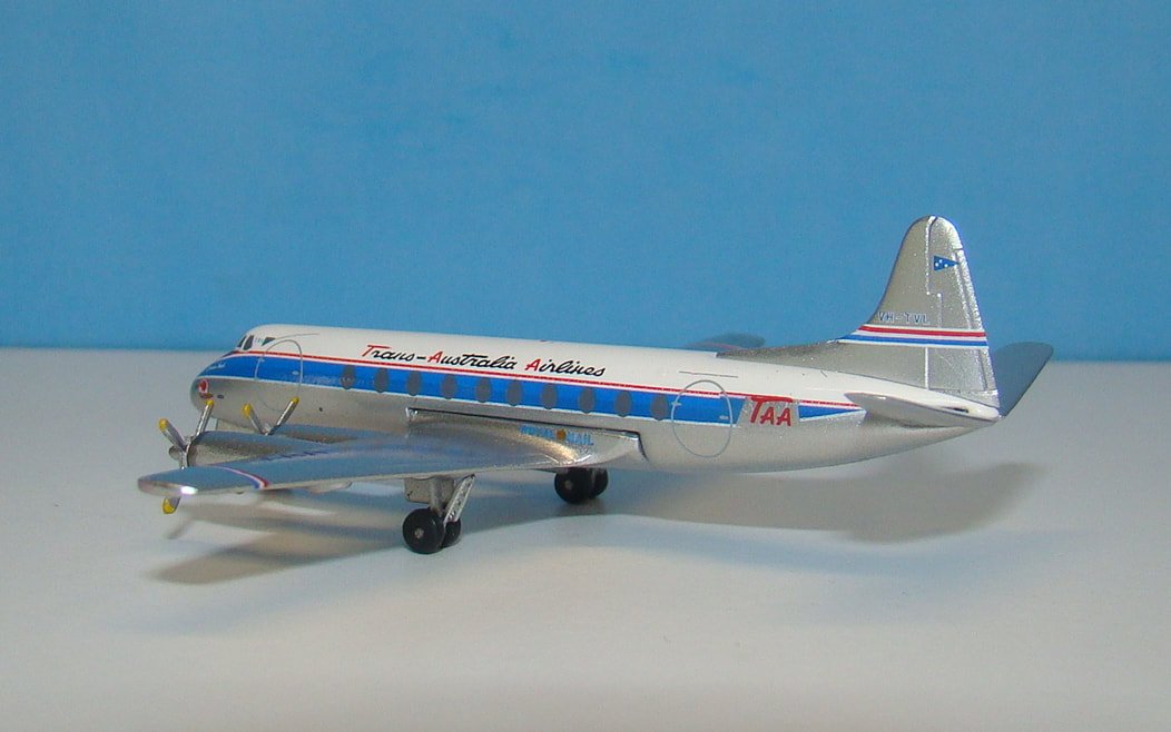 TAA Viscount 756D VH-TVL Aeroclassics 1:400 Scale Model