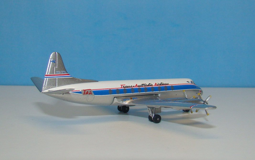 TAA Viscount 756D VH-TVL Aeroclassics 1:400 Scale Model