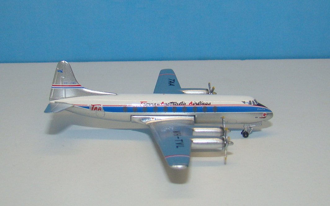TAA Viscount 756D VH-TVL Aeroclassics 1:400 Scale Model