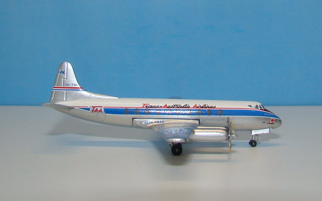 TAA Viscount 756D VH-TVL Aeroclassics 1:400 Scale Model